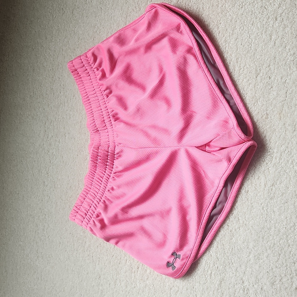 Under Armour  size medium, bright pink athletic shorts